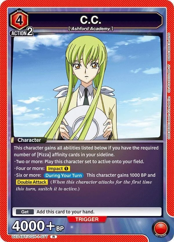 UNION ARENA: Code Geass Red Pizza Deck List and Guide — Joseph